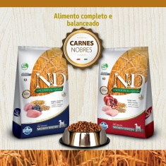 Ração N&D Ancestral Grain para Cães Adultos de Raças Médias Sabor Cordeiro e Blueberry