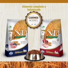 Ração Farmina N&D Ancestral Grain para Cães Adultos de Raças Mini Sabor Frango e Romã