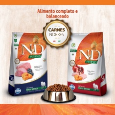 Ração N&D Pumpkin para Cães Adultos de Raças Grandes sabor Cordeiro 10,1kg