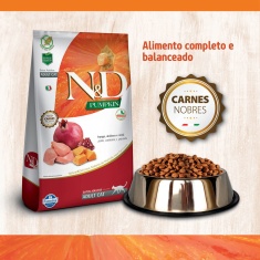 Ração Pumpkin N&D para Gatos Adultos Sabor Frango