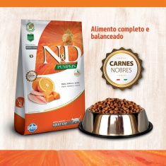 Ração Pumpkin N&D para Gatos Adultos Sabor Tilápia