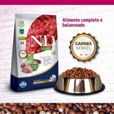 Ração Quinoa N&D para Cães Adultos Digestion sabor Cordeiro