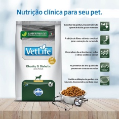 Ração Vet Life para Cães Obesity Mini