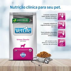 Ração Vet Life Natural Urinary Struvite para Cães Adultos