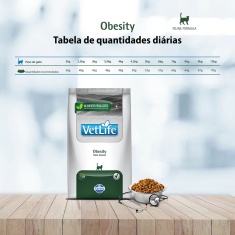 Ração Vet Life Natural Obesity para Gatos Adultos