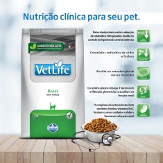 Ração Vet Life Natural Renal para Gatos Adultos