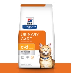 Ração Seca Hill's Prescription Diet c/d Multicare Cuidado Urinário para Gatos Adultos