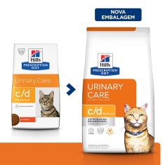 Ração Seca Hill's Prescription Diet c/d Multicare Cuidado Urinário para Gatos Adultos