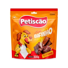 Snack Petisquinho Para Cães Bifinho Sabor Carne