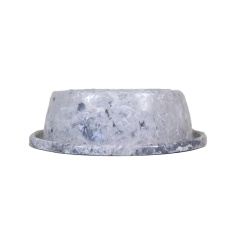 Comedouro Pet Injet Plástico Antiformiga Mármore Carrara para Cães e Gatos