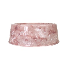 Comedouro Pet Injet Plástico Patinha Mármore Rose para Cães