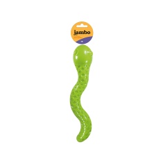 Brinquedo Jambo TPR Sound Cobra Verde para Cães