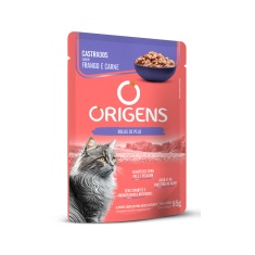 Sachê Origens para Gatos Castrados Sabor Frango e Carne 85g