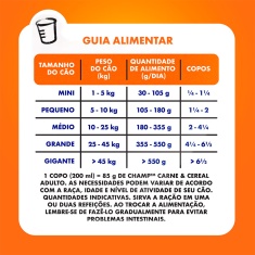 Ração Champ Carne e Cereal para Cães Adultos