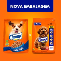 Ração Champ Carne e Cereal para Cães Adultos