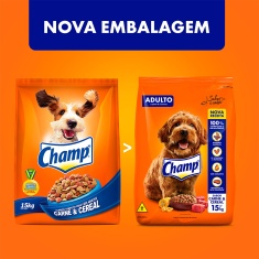 Ração Champ Carne e Cereal para Cães Adultos