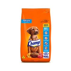 Ração Champ Carne e Cereal Para Cães Filhotes 900 g