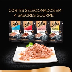 Ração Úmida Sheba Sachê para Gatos Adultos Sabor Atum 85g