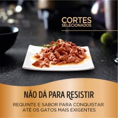 Ração Úmida Sheba Sachê para Gatos Adultos Sabor Carne 85g