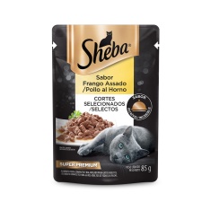Ração Úmida Sheba Sachê para Gatos Adultos Sabor Frango 85g