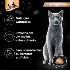 Ração Úmida Sheba Sachê para Gatos Adultos Sabor Frango 85g
