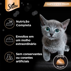 Ração Úmida Sheba Sachê para Gatos Filhotes Sabor Carne 85g