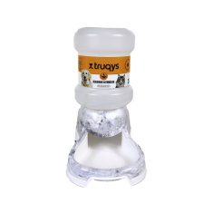Bebedouro Automático Truqys Pet Plástico Mármore Carrara Cinza para Cães e Gatos 2 L