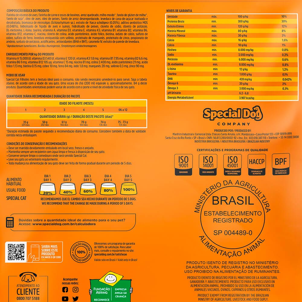 Special Cat Premium para Gatos Filhotes Special Cat Premium para Gatos Filhotes