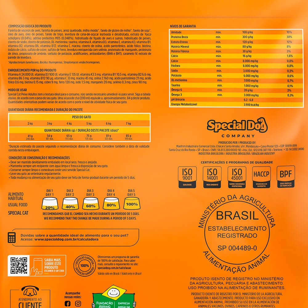 Special Cat Premium Peixe para Gatos Adultos