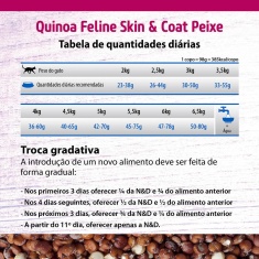 Ração Quinoa Skin N&D para Gatos Adultos sabor Peixe