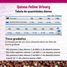 Ração Quinoa Urinary N&D para Gatos Adultos sabor Pato