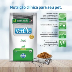 Ração Vet Life Renal Mini para Cães Adultos de Pequeno Porte