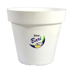 Vaso Okla Bari Branco para Jardim