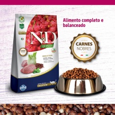 Ração Quinoa Digestion N&D para Gatos Adultos sabor Cordeiro