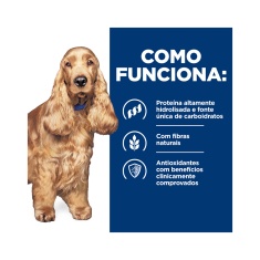 Ração Hill's Prescription Diet z/d para Cães Adultos Alergia Alimentares e da Pele 3,63 kg