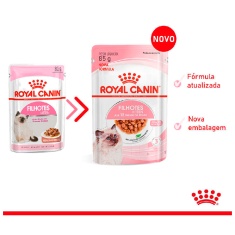 Ração Úmida Pedaços ao Molho Royal Canin Sachê para Gatos Filhotes com Até 12 Meses 85 g