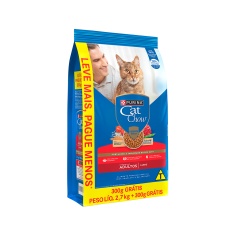 Ração Cat Chow para Gatos Adultos Sabor Carne