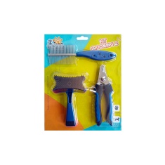 Kit Savana Pet Grooming Azul para Cães e Gatos