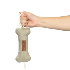 Brinquedo Mabuu Osso com Corda Creme