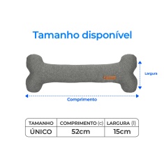 Brinquedo Mabuu Osso Gigante Cinza