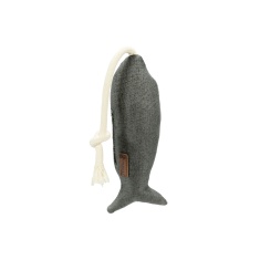 Brinquedo Mabuu Peixe com Corda Cinza