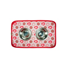 Jogo Americano Mabuu Pet Donuts Rosa para Cães e Gatos