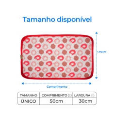 Jogo Americano Mabuu Pet Donuts Rosa para Cães e Gatos