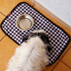 Jogo Americano Mabuu Pet Pied de Poule para Cães e Gatos