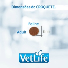 Ração Vet Life Natural Urinary Struvite para Gatos Adultos - Struvite