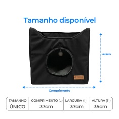 Cabana Mabuu Dobrável 2 em 1 Preta