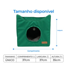 Cabana Mabuu Dobrável 2 em 1 Verde