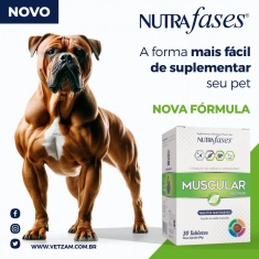 Suplemento Alimentar Nutrafases Muscular Recovey para Cães - 30 Tabletes