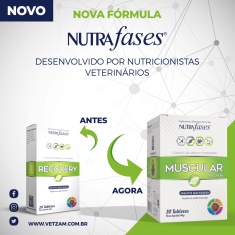 Suplemento Alimentar Nutrafases Muscular Recovey para Cães - 30 Tabletes