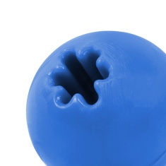 Brinquedo Furacão Pet Bola de Borracha Maciça Azul para Adestramento para Cães